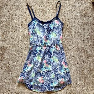 Navy Floral Summer Dress